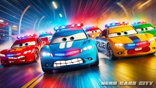 Classic Police Cars vs Sports Police Cars Who Wins the Ultimate Race Battle Police Cars Evolution [upl. by Orv]