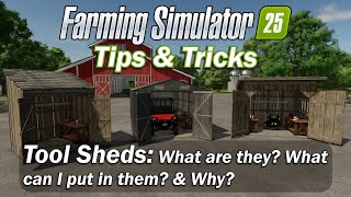 Store your handtools in the new Tool Sheds for Farming Simulator 25 [upl. by Ruella576]