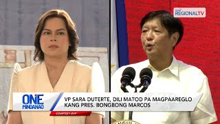 One Mindanao VP Sara Duterte dili matod pa magpaareglo kang Pres Bongbong Marcos [upl. by Doughman827]