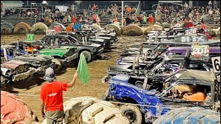 Full Size Stock Demolition Derby V8 Big Cars Demo Derby [upl. by Avilla]