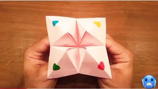 How To Make Fortune Teller Paper Folding  New Paper Game [upl. by Sal]