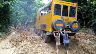 Cameroons Main Road on a Trans Africa Overland Trip [upl. by Wertz]