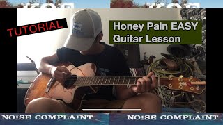 How To Play Honey Pain Koe WetzelAcoustic Tutorial [upl. by Introk]