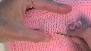 How to Fix a Snag in Knitting [upl. by Hareema]