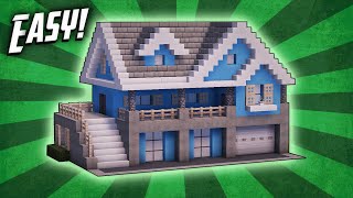 Minecraft How To Build A Suburban House Tutorial 6 [upl. by Sherrie]