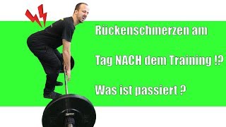 Rückenchmerzen NACH dem Training  Das solltest du tun ➡➡➡ [upl. by Sims984]