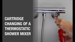 Cartridge Changing of a Thermostatic Shower Mixer [upl. by Thgiwed]