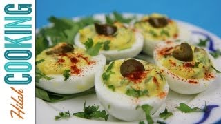 How to Make Jalapeño Deviled Eggs  Hilah Cooking [upl. by Gregson]