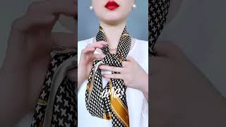 How To Tie a Headscarf  Gilrs Necktie  Tie A Trending Scarf P330923 scarftie hijab [upl. by Enneles]