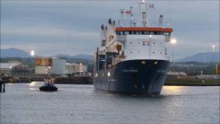 Cargo Vessel EEMSLIFT HENDRIKA in Port of Workington [upl. by Hniv]