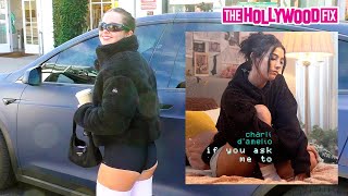 Addison Rae Speaks On Charli DAmelios New Song If You Ask Me To With Boyfriend Omer Fedi In WeHo [upl. by Akener]