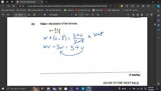 CSEC Math revision Algebra  Changing the subject of the formula June 2022 Paper 2  Question 2b [upl. by Kcireddor763]