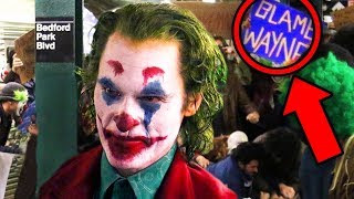 JOKER MOVIE Footage Breakdown Subway Scene Easter Eggs Explained [upl. by Ulrick]