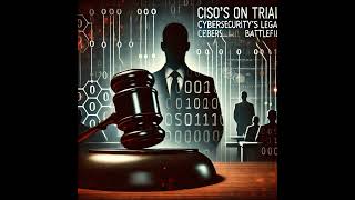 CISOs on Trial Cybersecuritys Legal Battlefield [upl. by Reldnahc781]