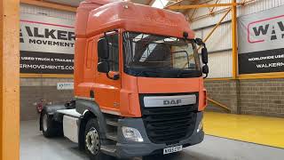 New In Stocklist For Sale DAF CF410 SPACE CAB EURO 6 4X2 TRACTOR UNIT – 2015 – MX65 CYF [upl. by Yuzik]