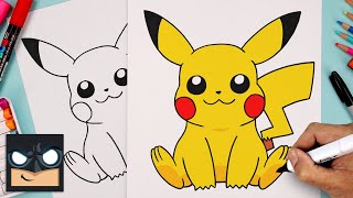 How To Draw Pikachu  Pokemon for BEGINNERS [upl. by Alger]