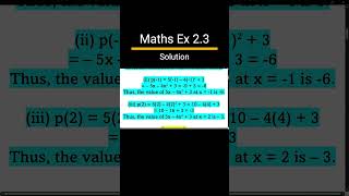 Maths Class 9 Chapter 2 Exercise 23 Solutions  Polynomials Class 9 NCERT Solutions CBSE shorts [upl. by Roseline]