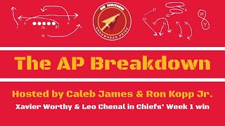 AP Breakdown  Xavier Worthy amp Leo Chenal highlight Chiefs Week 1 win [upl. by Melmon]