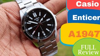 CASIO ENTICER A1947 FULL REVIEW  Good watch but not worth it  casio watch casioedificewatches [upl. by Oned35]