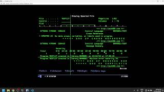 Creating Your First CL Program on IBM i AS400 [upl. by Mable]