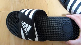 Adidas Adissage Slide Sandals Review [upl. by Huberto]