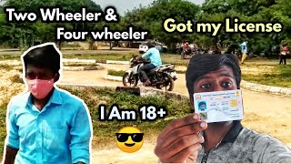 RTO Driving License Test in India l 2020 l driving licence procedure l Happy Arun l Got my license [upl. by Lynelle]