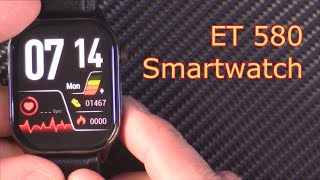 ET580 Smartwatch  Noninvasive Blood Glucose Uric Acid Lipids HR SPO2 body temp Apple watch clone [upl. by Etnoval486]