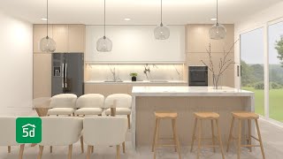 Planner 5D Tutorial Kitchen Planner5D 5DPlanner [upl. by Swagerty]