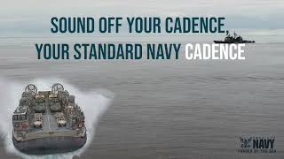 Navy Marching Cadence  quotStandard Navy Cadencequot [upl. by Kellen575]