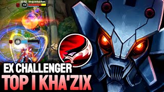 WILD RIFT KHAZIX  TOP 1 KHAZIX GAMEPLAY  EX CHALLENGER RANKED [upl. by Svirad400]