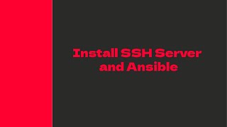 Install ssh server and Ansible on Debian12 [upl. by Ennahtebazile]