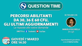 Percorsi abilitanti da 30 36 e 60 CFU gli ultimi aggiornamenti [upl. by Fidele218]