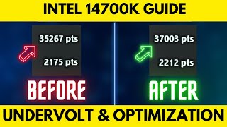 Intel i714700k Undervolting amp Optimization Guide  Benchmarks [upl. by Islean518]