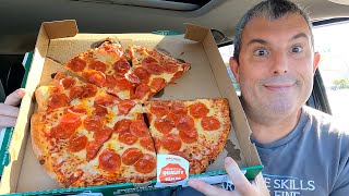 papa johns members only shaq a roni pizza food review [upl. by Etennaej733]