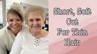 Short Hair for Thin Hairstyles For women Over 70 [upl. by Troc]