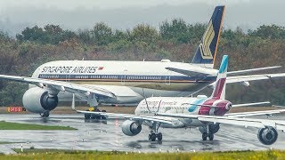 AIRBUS A320 OVERTAKES an AIRBUS A350 in a TRAFFIC JAM 4K [upl. by Seigel182]