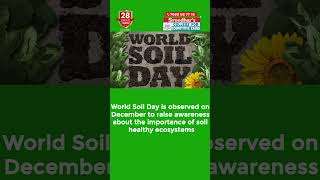 🌿🍃world soil day 🌿🍃  All about Soil day amp Its importance [upl. by Ytteb]