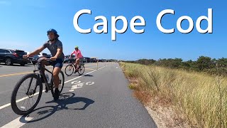 Cape Cod Cycling the Bike Trail from Herring Cove to Race Point in Provincetown [upl. by Ellerehc]