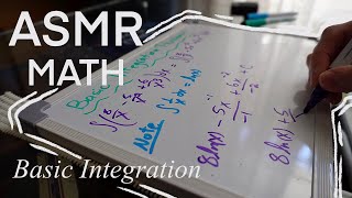 ASMR Math Study Practicing Basic Integration on a Whiteboard No Talking [upl. by Denver]