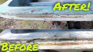 How to Fix Fiberglass Delamination  Boston Whaler 13 Restoration Part 2 [upl. by Shanie857]