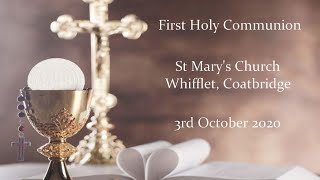 First Holy Communion  St Marys Church Whifflet 130pm [upl. by Enelrac38]