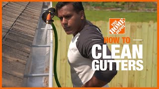 How to Clean Gutters  Cleaning Tips  The Home Depot [upl. by Maisey]