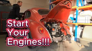 First start Rebuilt VW 1300 aircooled engine [upl. by Alil]