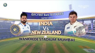 Day 2 Highlights 3rd Test India vs New Zealand  Day 2 3rd Test IND VS NZ [upl. by Metah321]