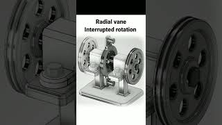 Radial vane pump interrupted rotation।Solidworks 3d animation Cad Shorts ytshorts [upl. by Akemihs11]