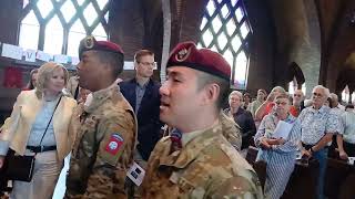 82nd Airborne Division Chorus singing the Longest Day in the St Leonardus Church 0924 [upl. by Georgiana847]