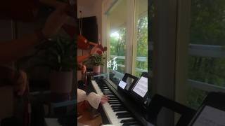 《晴》 violin  piano cover violincover music 音乐 violinmusic piano duet violin 晴 [upl. by Idihsar158]