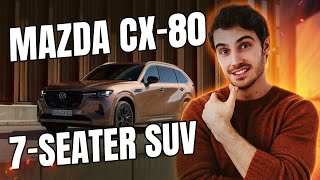 Mazda CX 80 Road Test of the 7 Seater SUV Diesel or PHEV Video [upl. by Simdars]