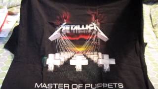 Metallica Master of Puppets TShirt Unwrapping [upl. by Dittman]