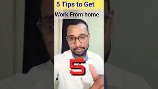 5 tips to get work from home job  work from home jobs  earn money online job [upl. by Aleil]